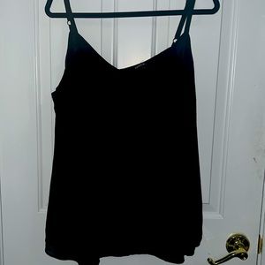 Black double sheer tank torrid